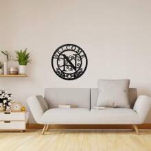 1入組12英寸黑色鐵質字母n牆飾 - 黑色 - 查看 4