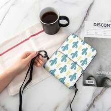 女士小型斜背包,手機套,錢包,肩袋,創意包皮革袋 - 白色 - 查看 8