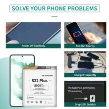 EB-BS906ABY Replacement Battery for Samsung Galaxy S22+ Plus SM-S906U SM-S906U1 SM-S9060 SM-S906UZWEVZW SM-S906UZKAATT SM-S906UZKAXAU SM-S906UZKEXAA SM-S906UZKAXAA SM-S906UZWEXAA SM-S906UZGEXAA  Battery With Adhesive Tools - EB-BS906ABY - 查看 3