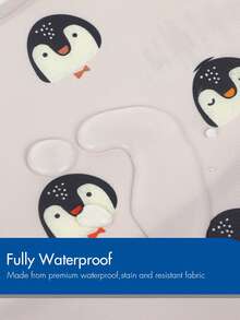 5 Packs Baby Bibs, Waterproof Baby Bibs For Boy And Girl, Great Travel Baby Bibs For Eating, Feeding Bibs, Oeko-Tex Certificated - Purple - View 3