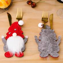 1 件聖誕節創意 3d 刀叉收納袋 - 彩色 - 查看 6