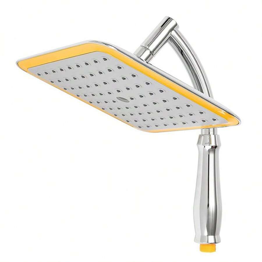 1入9英寸方形頂部噴霧花灑,可調節旋轉球節,abs材質,手持式且節水,適用於酒店和家庭,通用浴室配件