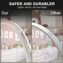 1個雲形彩虹霓虹燈拼圖銀鏡面個性化霓虹燈壁掛藝術燈,適用於家居裝飾、工作室、沙龍、紋身店、裝飾藝術、情人節禮物、生日禮物