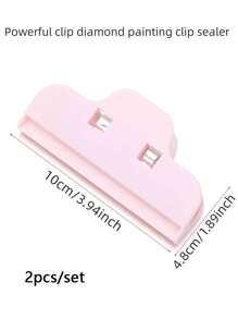 2pcs DIY Sealing Clip Artificial Diamond Painting Tool Clip Painting Accessories Cross Stitch Tool Plastic Diamond Painting Board Fixer