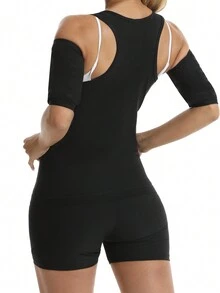 Sports Outdoor 3PCS , 1 Set For ,Arm Trimmer, Sweat Bands, Sauna Sleeves Wraps Lose Arm Fat,Fitness Slimmer Sweat Vest Sauna Sweat Suit Tank Top Shirt Waist Trainer Waist Slimming Weight Loss Pants High Waist Slimming Shorts Compression Workout Exercise Body Shaper Thighs Shapewear Waist Trainer Corset