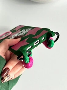 1 Miếng Giáng sinh Ngôi sao Theo chủ đề TPU Mềm mại Ốp lưng & bao da điện thoại Với Gấp đôi Treo Lỗ Và 1 Dây đeo , Màu xanh lá , Tương thích với iPhone 15pro - Nhiều màu - Xem 8