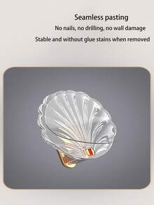 1入組家用粘貼掛鉤,強力承重,可不需鑽孔,安裝在浴室毛巾,門,牆上