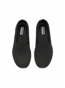 Skechers Go Walk 鞋，女士舒适步行鞋，轻质缓冲中底便鞋 124523-BKW - 黑與白 - 查看 2