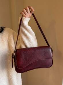 时尚女士单肩包，适合工作/斜挎包，勃艮第包，包包，新年理想礼物，时尚勃艮第包