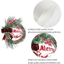 YIKES 3套卡通聖誕主題家居牆藝術裝飾畫,適用於兒童房間,聖誕禮物