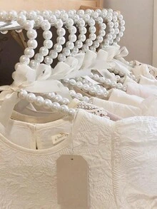 1 Miếng Trân châu Móc áo Nơ Giá đỡ Mini Giá áo Thú cưng Móc treo Thú cưng Phụ kiện Hộp đựng Nhà  Lưu trữ - Màu be - Xem 8