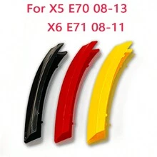 1套/3入de/m風格三色進氣格柵裝飾條abs兼容bmw X5 E70 2008-2013 X6 E71 2008-2011 - 彩色 - 查看 9