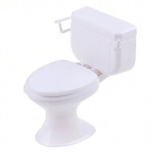 1pc Dollhouse Furniture Vintage Bathroom Toilet Miniature Toy Doll Accessories,Toy Toilet,Dollhouse Miniature Furniture,Dollhouse Bed,Potty,Doll Accessories,Dolls House Furniture,Doll Chair,Chicken Toilets,Bed