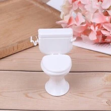1pc Dollhouse Furniture Vintage Bathroom Toilet Miniature Toy Doll Accessories,Toy Toilet,Dollhouse Miniature Furniture,Dollhouse Bed,Potty,Doll Accessories,Dolls House Furniture,Doll Chair,Chicken Toilets,Bed