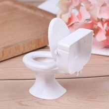 1pc Dollhouse Furniture Vintage Bathroom Toilet Miniature Toy Doll Accessories,Toy Toilet,Dollhouse Miniature Furniture,Dollhouse Bed,Potty,Doll Accessories,Dolls House Furniture,Doll Chair,Chicken Toilets,Bed