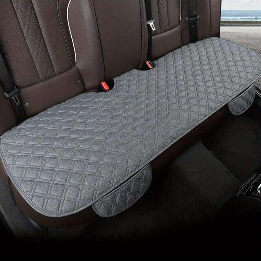 1 件汽車座椅套、汽車後座保護裝置、適用於大多數汽車、車輛、suv 等的通用座墊、柔軟舒適、汽車內裝配件