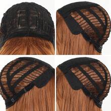 棕色長直女性合成假髮高溫絲假髮耐熱薔薇網角色扮演萬聖節動漫頭飾服飾配件 - 棕色 - 查看 7