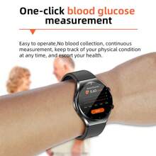 ECG Smart Watch With HRV/ Blood Glucose / Heart Rate / SPO2 / Blood Pressure /Temp /Sleep /Pressure Monitor, Exercise Watch with Sports Modes for Male And Female Elderly People - Silver - View 10