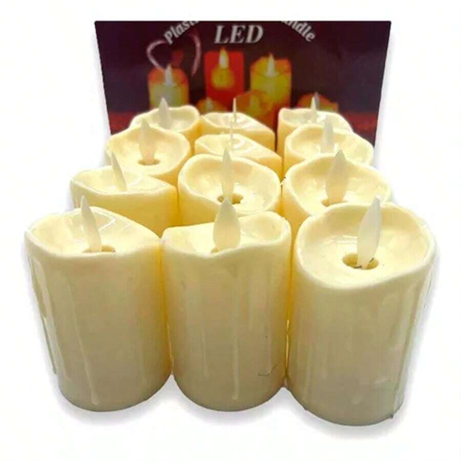 Flameless Electric Candles With Moving Flame 12 Pcs SHEIN South Africa