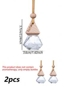 8ml Car Shaped Triangle Diamond Empty Perfume Bottle - Clear - View 4