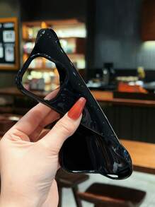 1入單色薑餅拼貼聖誕樹圖案果凍手機殼，適用於iPhone - 彩色 - 查看 4