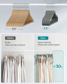 SONGMICS 30 Pack Velvet Hangers, Non-Slip Clothes Hangers, With Shoulder Notches, Pants Bar, 360° Swivel Hook, Space-Saving, For Closet, Black