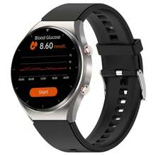 ECG Smart Watch With HRV/ Blood Glucose / Heart Rate / SPO2 / Blood Pressure /Temp /Sleep /Pressure Monitor, Exercise Watch with Sports Modes for Male And Female Elderly People - Silver - View 13