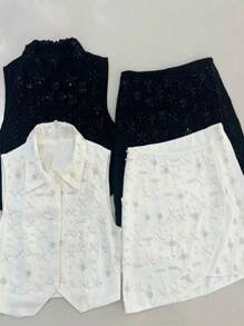 Women Two-piece Outfits - 白色 - 查看 1