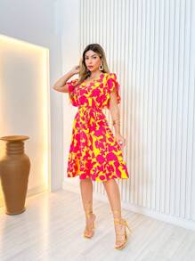 Women Dresses - 黃色 - 查看 3