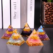 1 件裝,hopeseed Orgone 水晶金字塔正能量,花朵生命 Orgonite 晶治療水晶金字塔,減少壓力脈輪治療冥想吸引幸運,白色水晶石,創意小禮物,節日配飾,派對用品 - 白水晶蓮花懸浮粉 - 查看 6