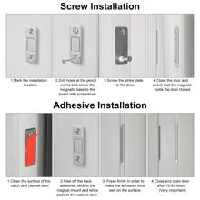 嘉怡4入組超薄櫥柜門磁性鎖,抽屜磁鐵自黏櫥門插鎖,廚房櫥櫃門關閉磁力門鎖,門把手(紅色)