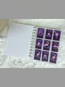 Libreta álbum porta tarjetas grande, tarjetero kpop capacidad 360 foto cards. - Blanco - Ver 3