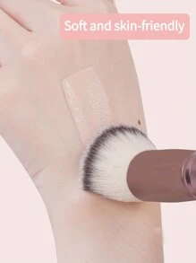MAANGE 1pc Falt Head Foundation Brush,Makeup Tools With Soft Fiber For Easy Carrying,Brush For Travel