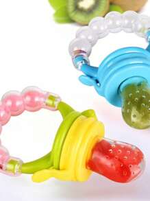 Chupon Chupete Mordedera. para Papillas Fruta. Bebes de Silicon con Textura - Multicolor - Ver 3