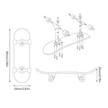 1pc Khaki Finger Skateboard Toy With Box - Khaki - View 2