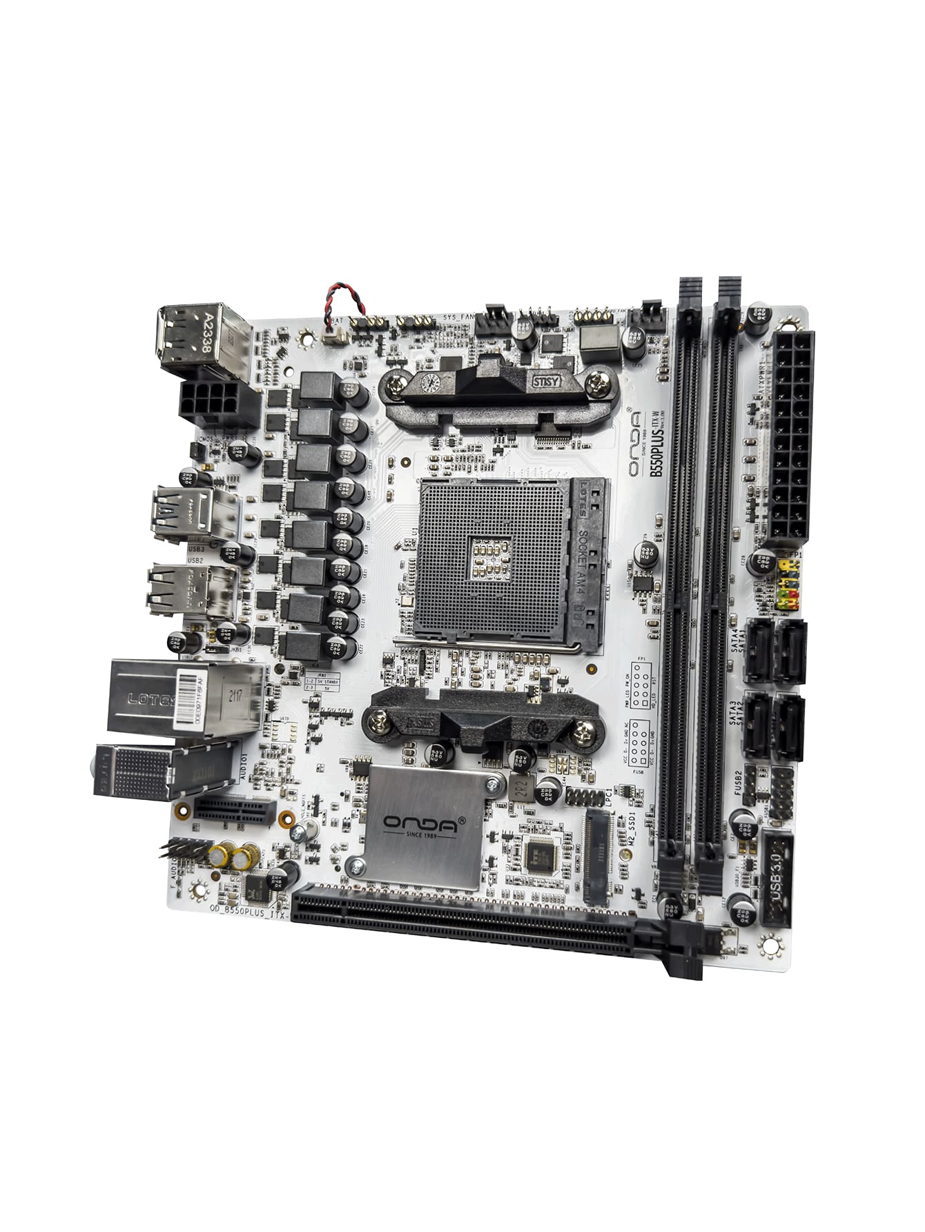 B550PLUS-ITX-W Motherboard AMD AM4 Zen 3, DDR4, PCIe 4.0, 2xM.2,2.5GbE ...