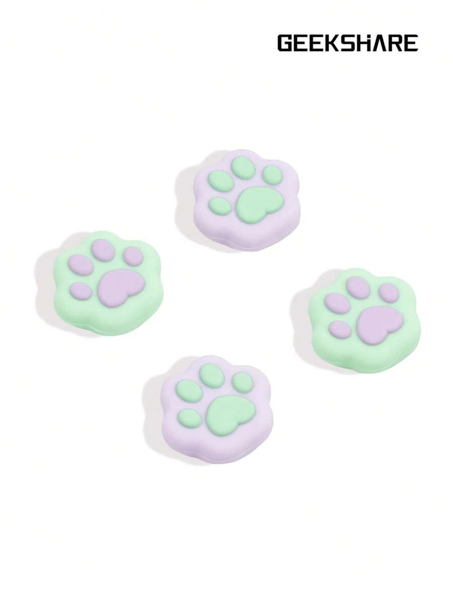 4个猫爪形按键帽，兼容Switch/OLED/Lite