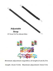 寵物可調節牽繩伴隨汽車安全帶和隨機項圈 - 彩色 - 查看 9