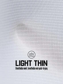 Men's Fitness Workout Sets Sports T-Shirt Lightweight Short Sleeve Top For Gym Running & Casual - White - View 3