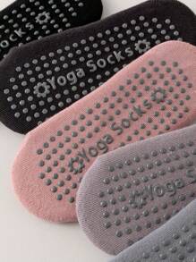 Sports Outdoor 5 Pairs ,Yoga Socks For Women Non-Slip Grips & Straps, Ideal For Pilates, Pure Barre, Ballet, Dance, Barefoot Workout