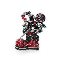 1pc Alloy Santa Claus Brooch With Full Rhinestone And Dripping Oil Design - Santa Claus 2 - View 8