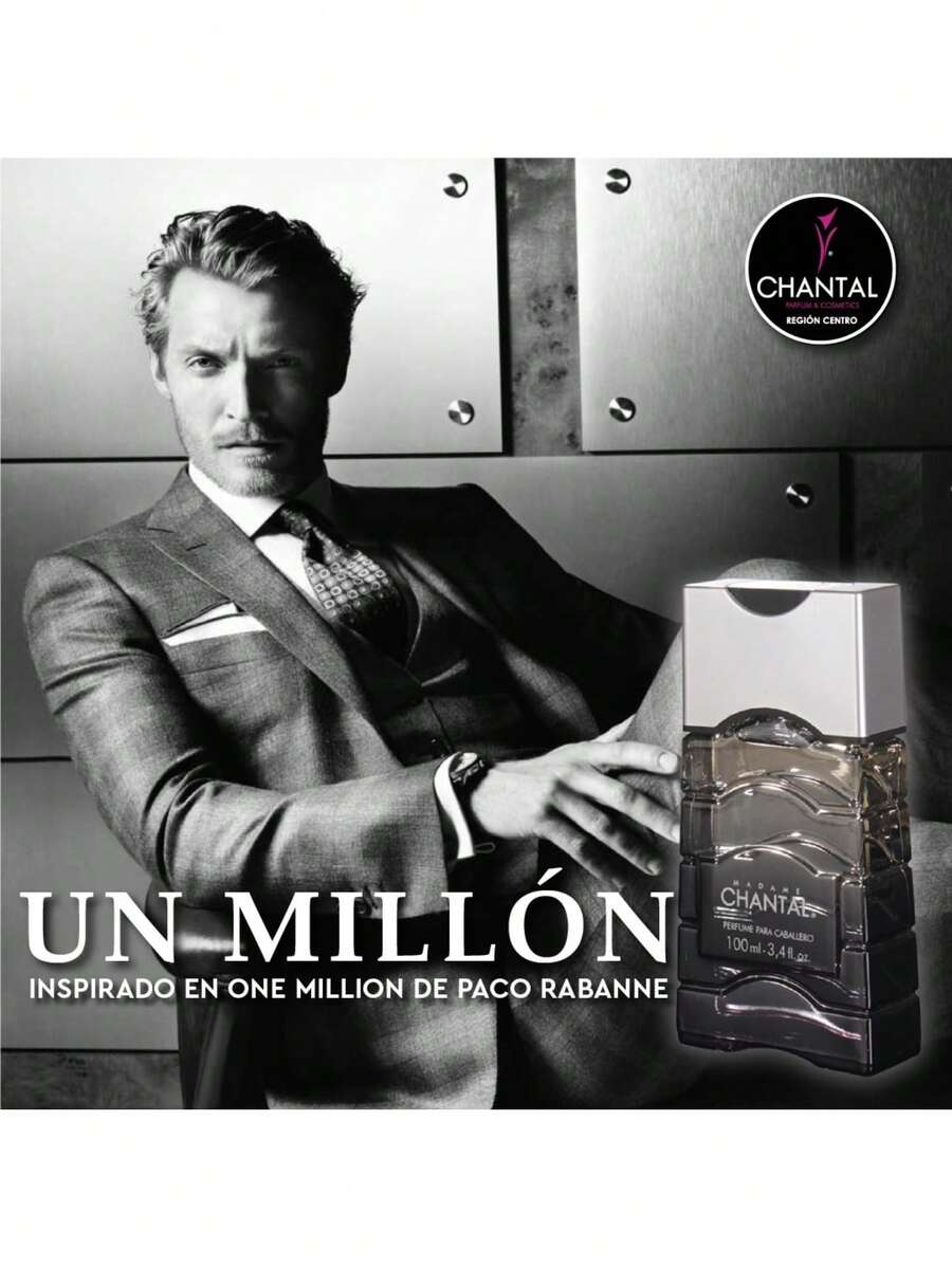 Perfume Chantal Un Millon Inspiración Autentica Fragancia 1 millon - Negro - Ver 1