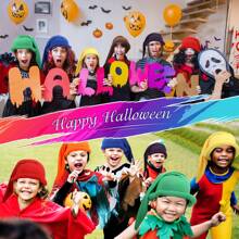 2入組小矮人帽子小矮人服裝帽聖誕有趣童話服裝派對帽子成人和兒童均適用 - 紅色+綠色 - 查看 3