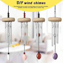 10入組木質環圈裝置,工藝用木質環圈,拼花木质环圈,花环木质环圈,研磨形木質环圈,天然木珠和木质环圈多功能diy珠宝制作工具和家居裝飾