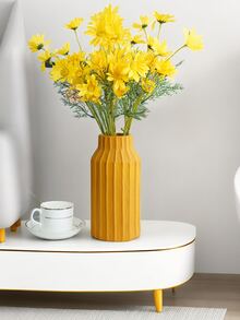 1pc Yellow Artificial Daisy Flower - Yellow - View 2