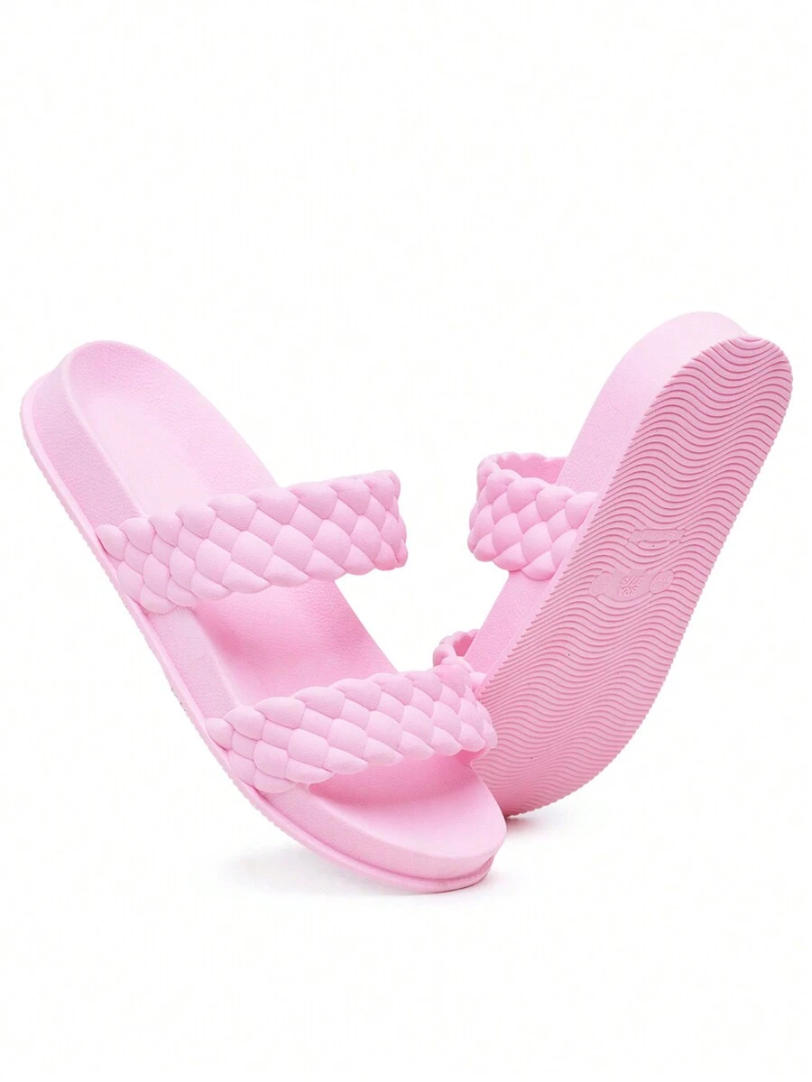 NỮ Dép phẳng - Màu Hồng baby - Xem 1