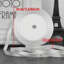 1捲0.6cm蛋糕禮品帶,適用於婚禮、糖果、手提袋、緞帶、diy頭飾包裝和裝飾