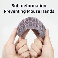 1set (2pcs) Natural And Minimalist Style Gray Tpe Keyboard Wrist Rest And Pad Set - Grey - View 6