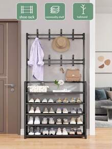 Rack Integrado Para Zapatos Y Gorras - Blanco - Ver 2