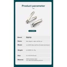 Llano Stainless Steel Anti-Splash Design Nail Clippers Manicure Tools Nail Clipper Cutter Set For Women Men - Silver - View 7